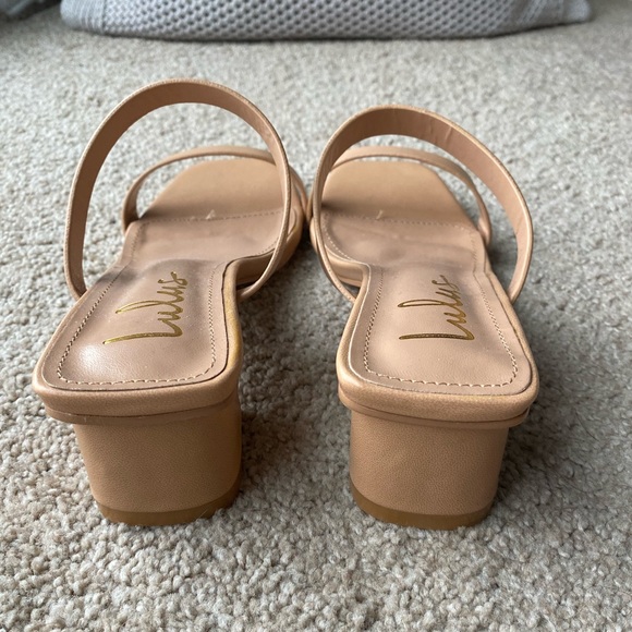 NWOB Lulus Fallyn Naked Hazelnut Mules - Picture 5 of 6